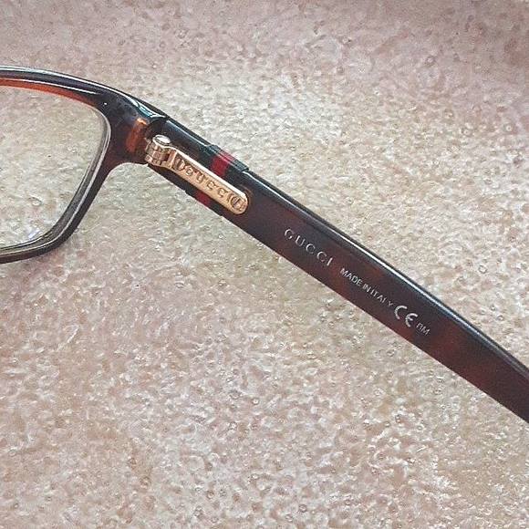 Gucci Havana Brown Tortoise Cat Eye Eyeglass Frames, Case and Gift Bag - Picture 8 of 13